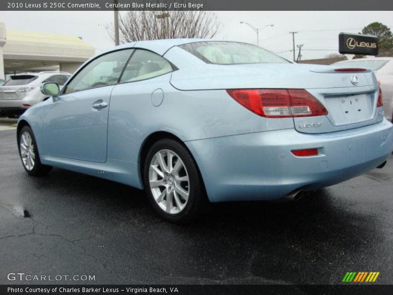 Cerulean Blue Metallic / Ecru Beige 2010 Lexus IS 250C Convertible