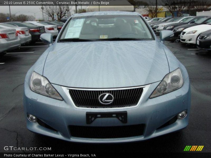 Cerulean Blue Metallic / Ecru Beige 2010 Lexus IS 250C Convertible