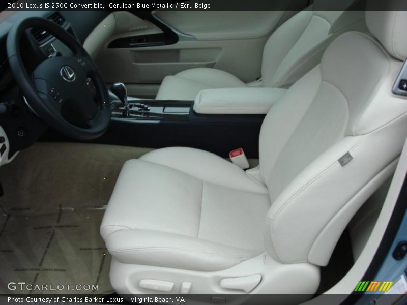  2010 IS 250C Convertible Ecru Beige Interior