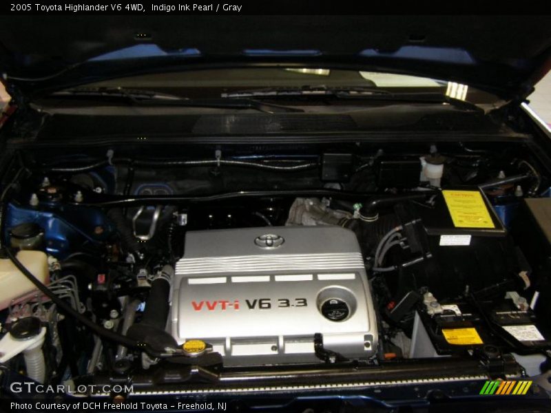 Indigo Ink Pearl / Gray 2005 Toyota Highlander V6 4WD