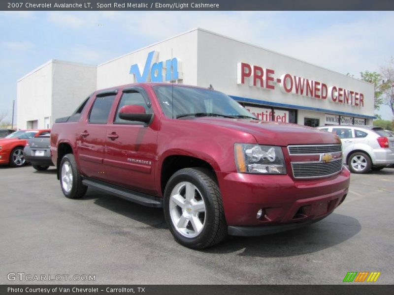 Sport Red Metallic / Ebony/Light Cashmere 2007 Chevrolet Avalanche LT