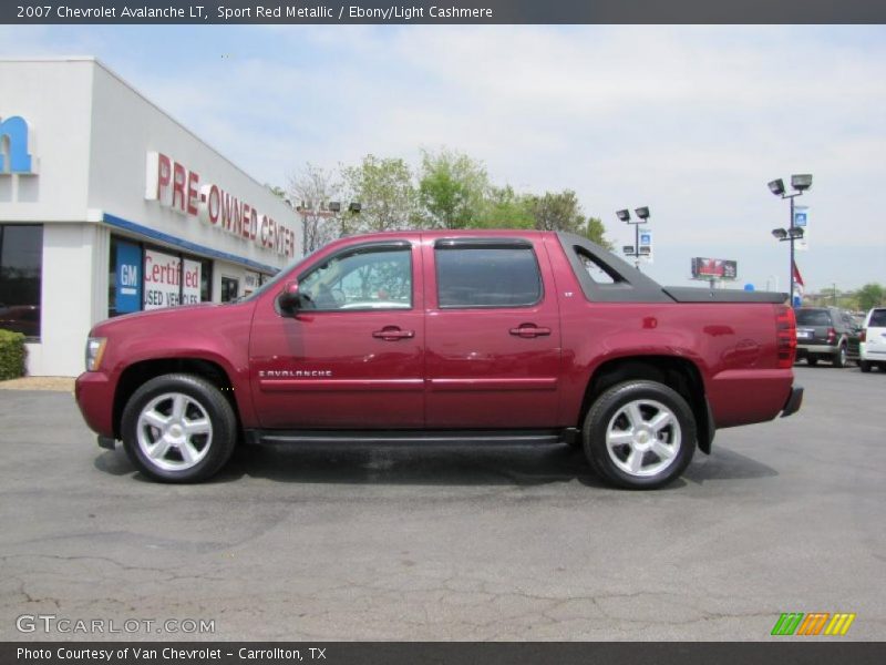 Sport Red Metallic / Ebony/Light Cashmere 2007 Chevrolet Avalanche LT