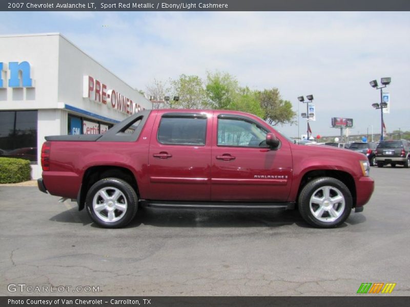 Sport Red Metallic / Ebony/Light Cashmere 2007 Chevrolet Avalanche LT
