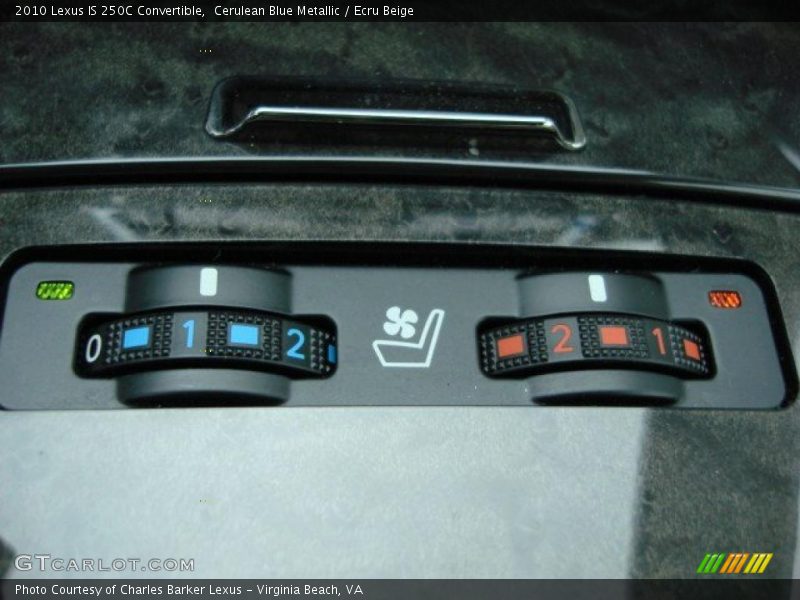 Controls of 2010 IS 250C Convertible