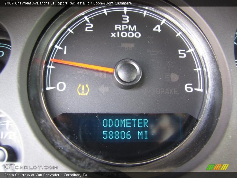 Sport Red Metallic / Ebony/Light Cashmere 2007 Chevrolet Avalanche LT