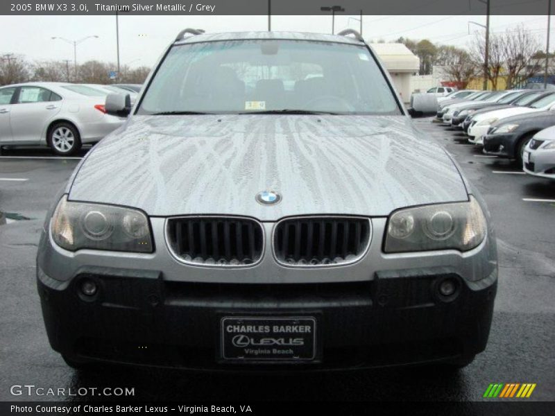 Titanium Silver Metallic / Grey 2005 BMW X3 3.0i