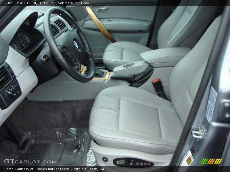 Titanium Silver Metallic / Grey 2005 BMW X3 3.0i