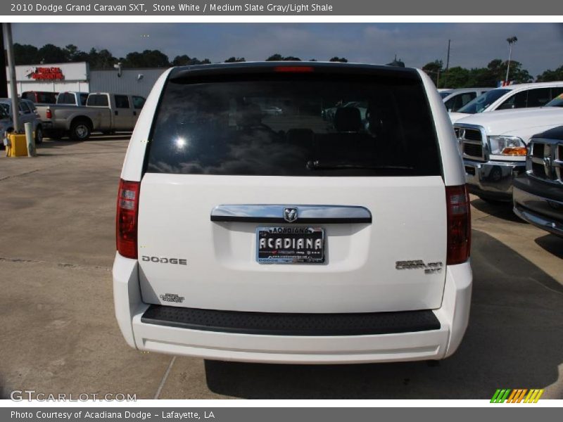 Stone White / Medium Slate Gray/Light Shale 2010 Dodge Grand Caravan SXT