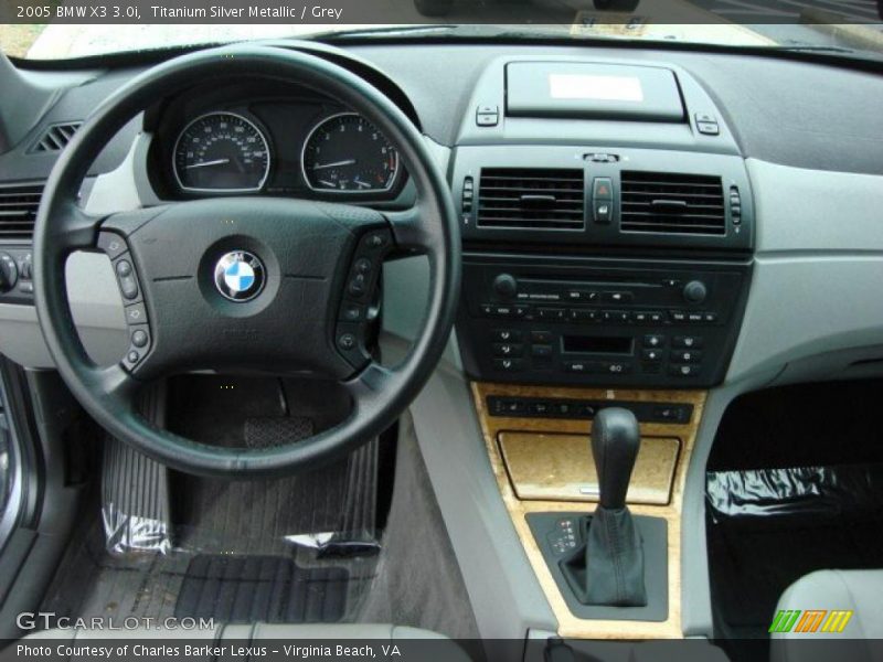 Titanium Silver Metallic / Grey 2005 BMW X3 3.0i