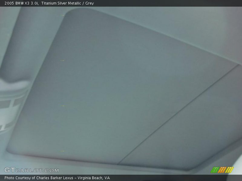 Titanium Silver Metallic / Grey 2005 BMW X3 3.0i