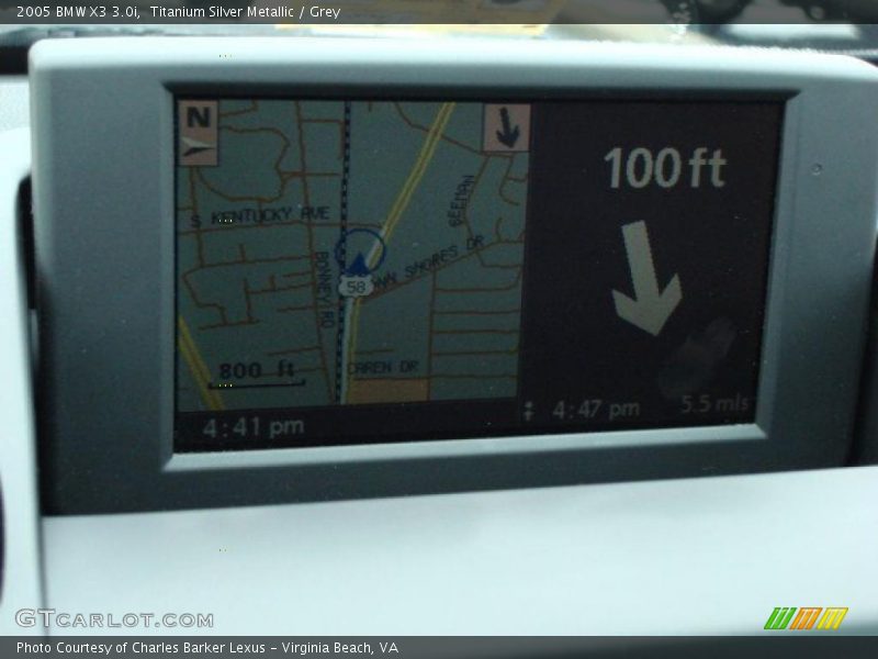 Titanium Silver Metallic / Grey 2005 BMW X3 3.0i