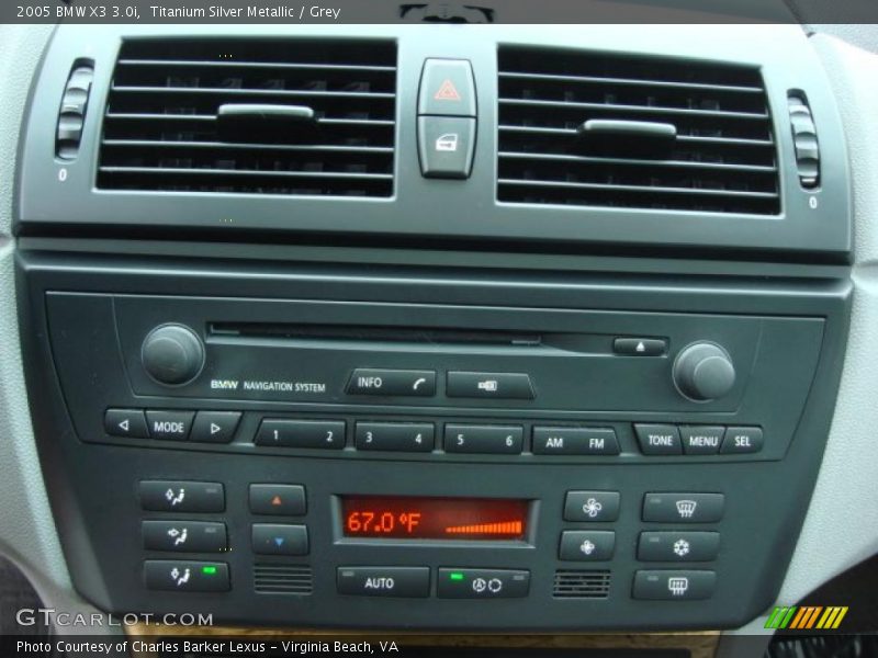 Titanium Silver Metallic / Grey 2005 BMW X3 3.0i
