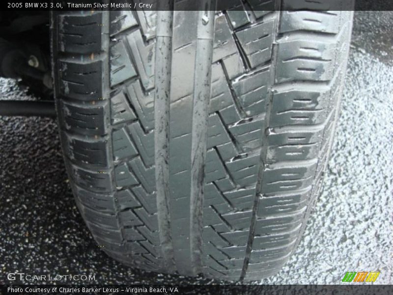 Titanium Silver Metallic / Grey 2005 BMW X3 3.0i