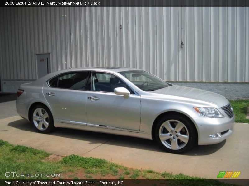 Mercury Silver Metallic / Black 2008 Lexus LS 460 L