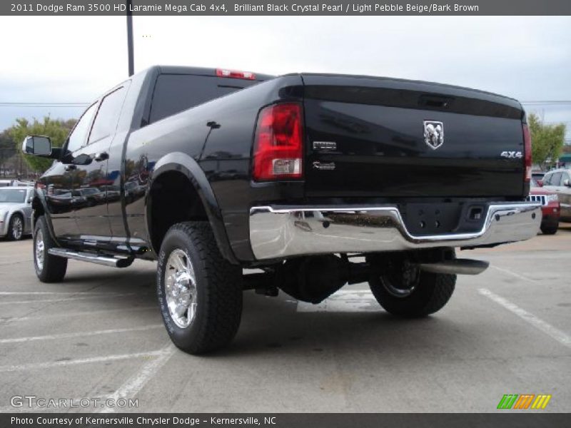  2011 Ram 3500 HD Laramie Mega Cab 4x4 Brilliant Black Crystal Pearl