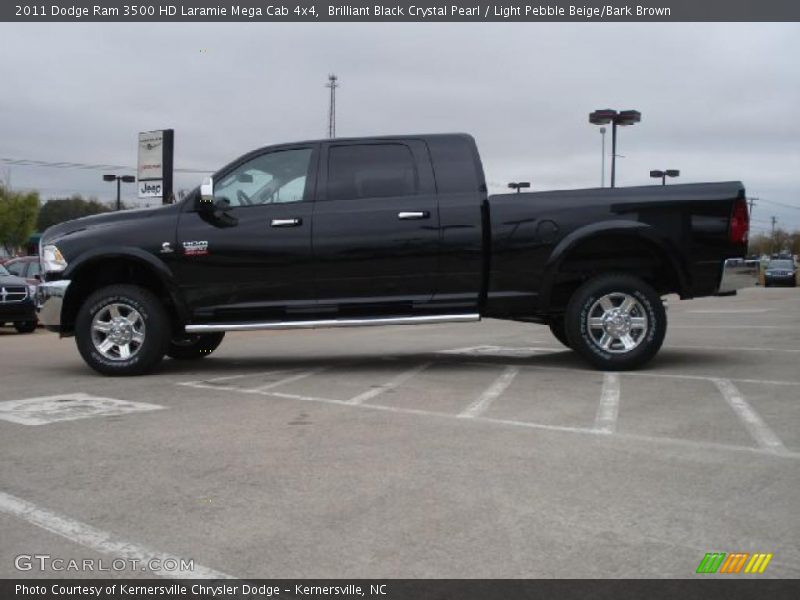  2011 Ram 3500 HD Laramie Mega Cab 4x4 Brilliant Black Crystal Pearl