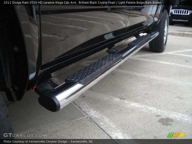 Brilliant Black Crystal Pearl / Light Pebble Beige/Bark Brown 2011 Dodge Ram 3500 HD Laramie Mega Cab 4x4