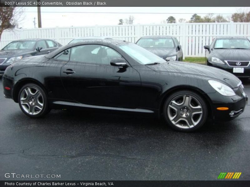  2007 SC 430 Convertible Obsidian Black