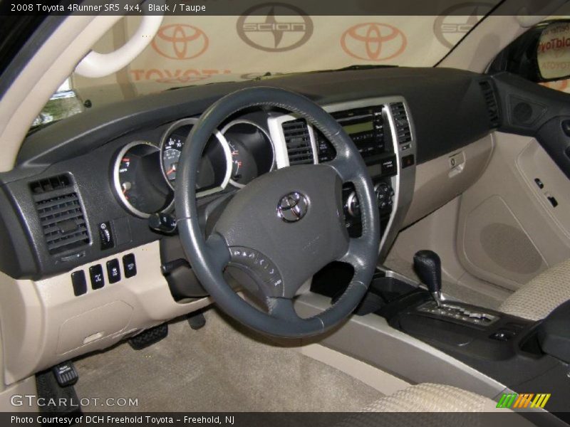 Black / Taupe 2008 Toyota 4Runner SR5 4x4