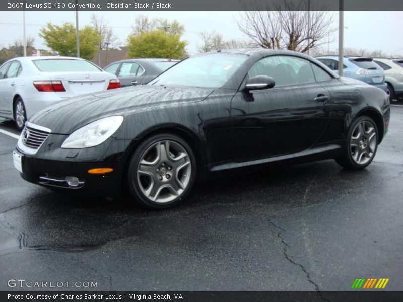  2007 SC 430 Convertible Obsidian Black