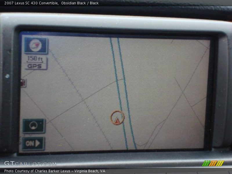 Navigation of 2007 SC 430 Convertible