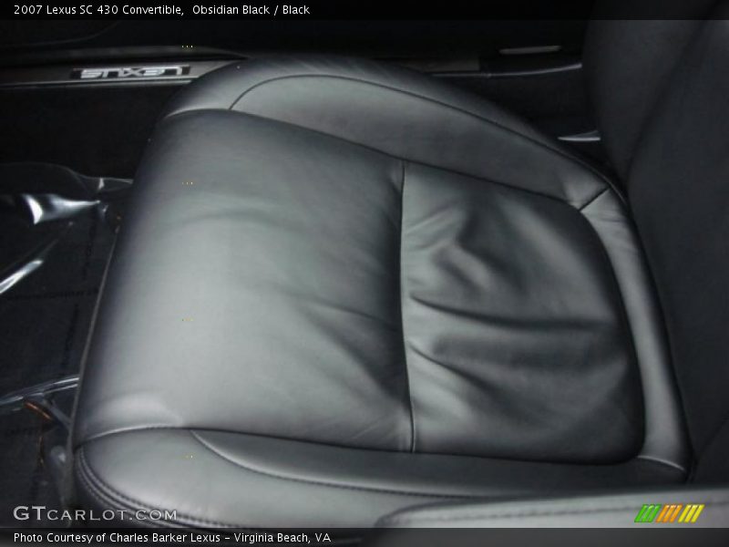 Obsidian Black / Black 2007 Lexus SC 430 Convertible