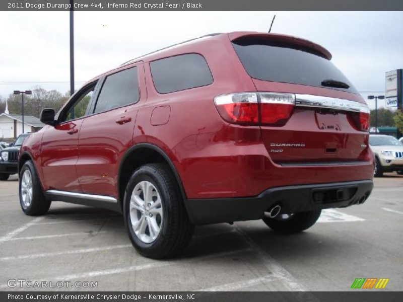 Inferno Red Crystal Pearl / Black 2011 Dodge Durango Crew 4x4