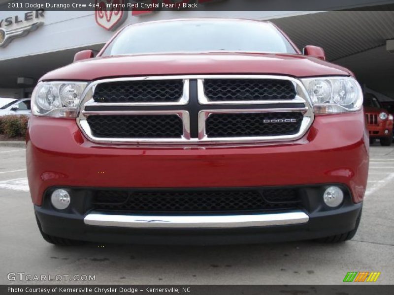 Inferno Red Crystal Pearl / Black 2011 Dodge Durango Crew 4x4