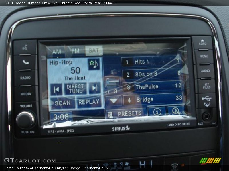 Inferno Red Crystal Pearl / Black 2011 Dodge Durango Crew 4x4