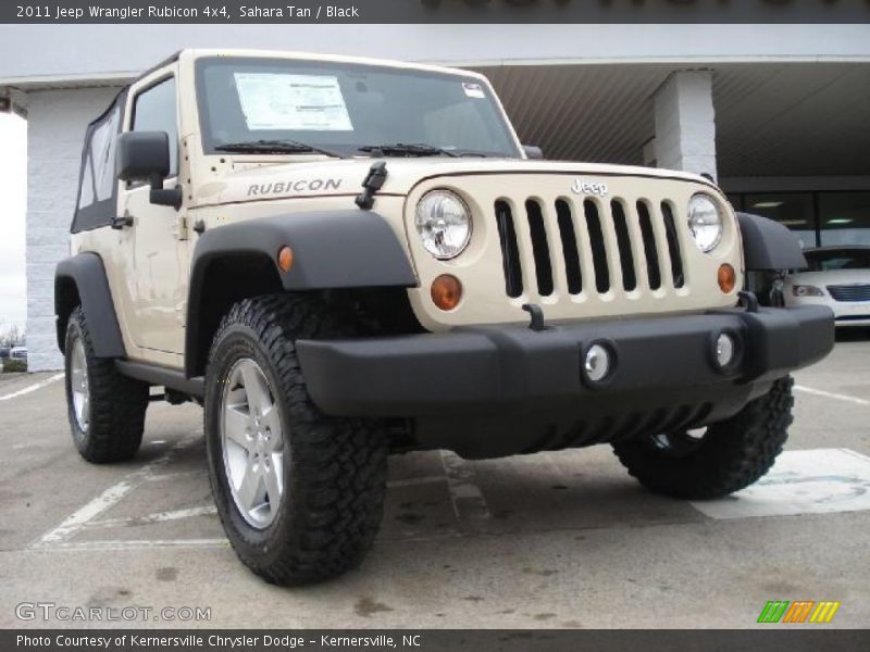 Sahara Tan / Black 2011 Jeep Wrangler Rubicon 4x4