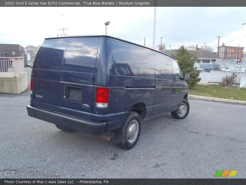 True Blue Metallic / Medium Graphite 2002 Ford E Series Van E250 Commercial