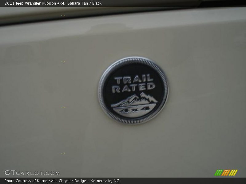 Sahara Tan / Black 2011 Jeep Wrangler Rubicon 4x4