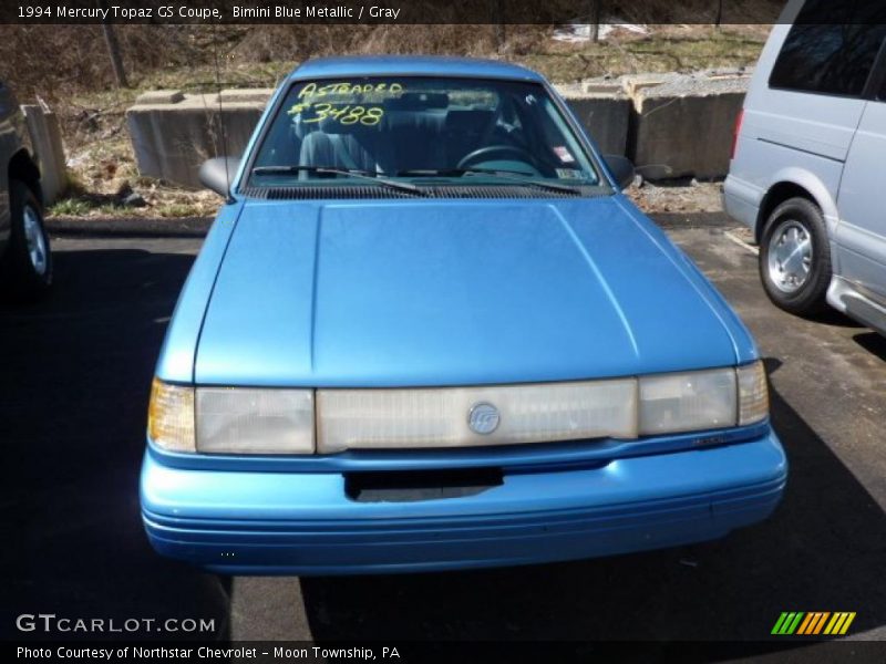 Bimini Blue Metallic / Gray 1994 Mercury Topaz GS Coupe