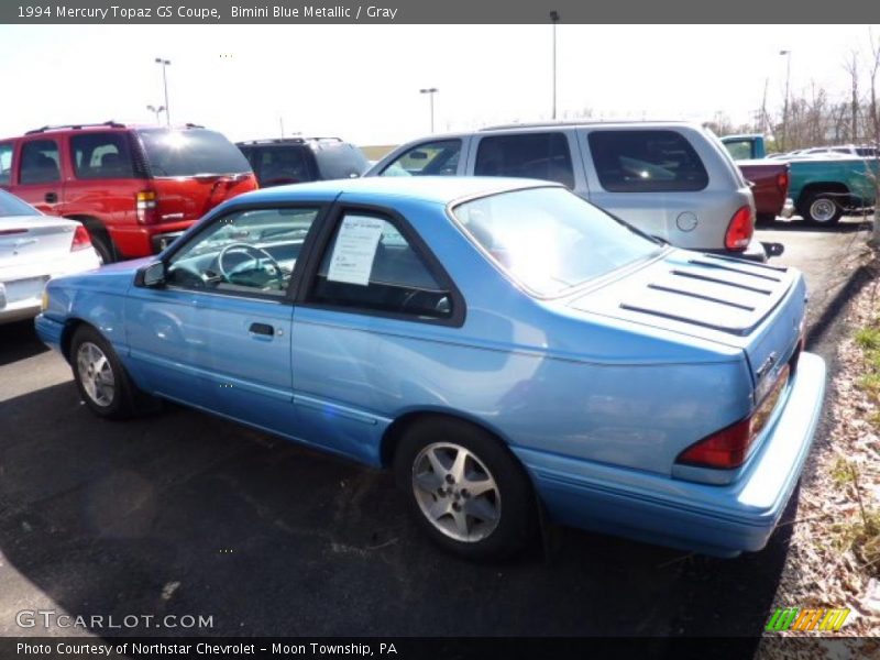 Bimini Blue Metallic / Gray 1994 Mercury Topaz GS Coupe