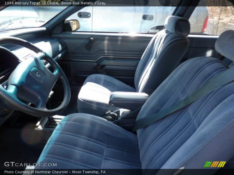 Bimini Blue Metallic / Gray 1994 Mercury Topaz GS Coupe