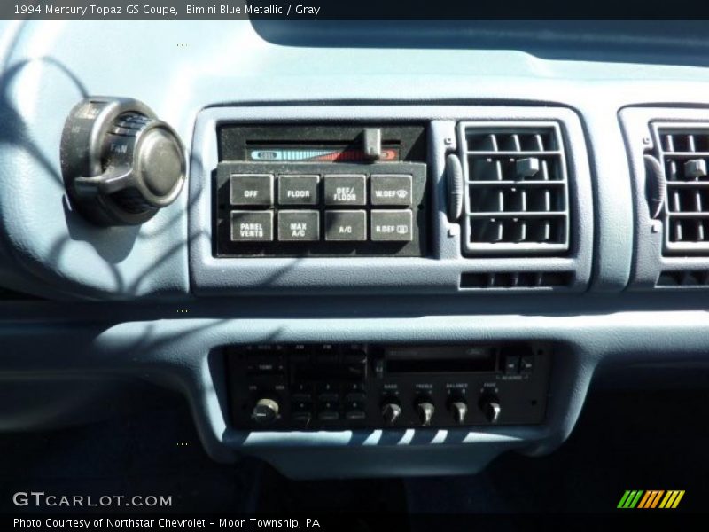 Bimini Blue Metallic / Gray 1994 Mercury Topaz GS Coupe