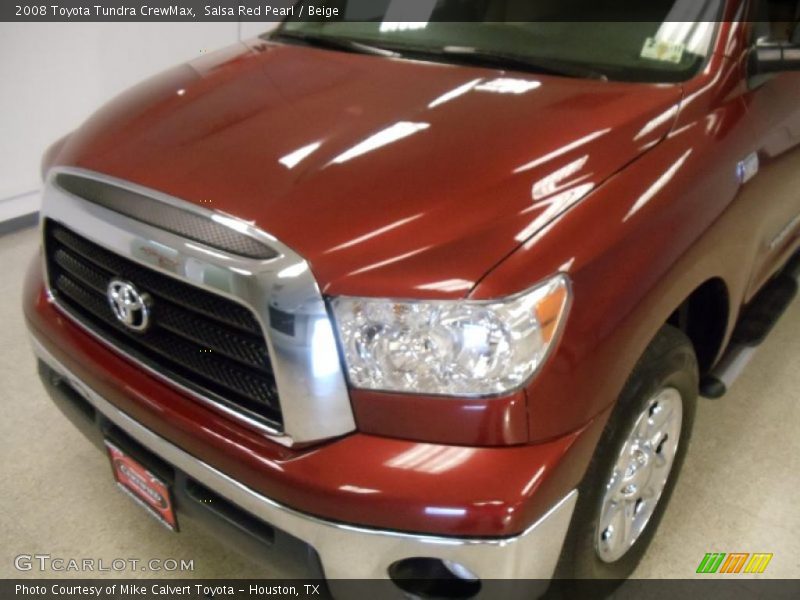 Salsa Red Pearl / Beige 2008 Toyota Tundra CrewMax