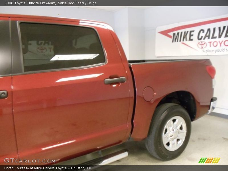 Salsa Red Pearl / Beige 2008 Toyota Tundra CrewMax