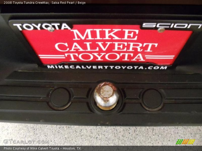 Salsa Red Pearl / Beige 2008 Toyota Tundra CrewMax
