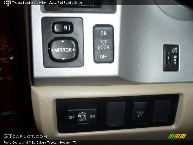 Salsa Red Pearl / Beige 2008 Toyota Tundra CrewMax