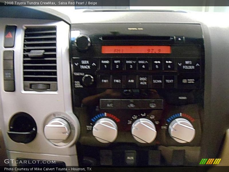 Salsa Red Pearl / Beige 2008 Toyota Tundra CrewMax