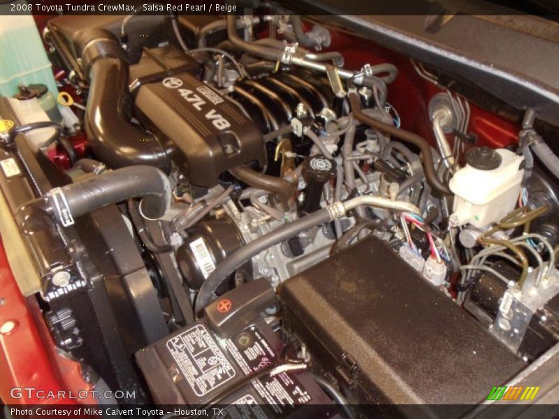 Salsa Red Pearl / Beige 2008 Toyota Tundra CrewMax