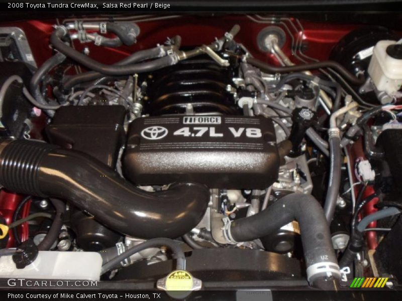 Salsa Red Pearl / Beige 2008 Toyota Tundra CrewMax