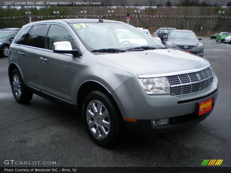 Pewter Metallic / Medium Camel 2007 Lincoln MKX AWD