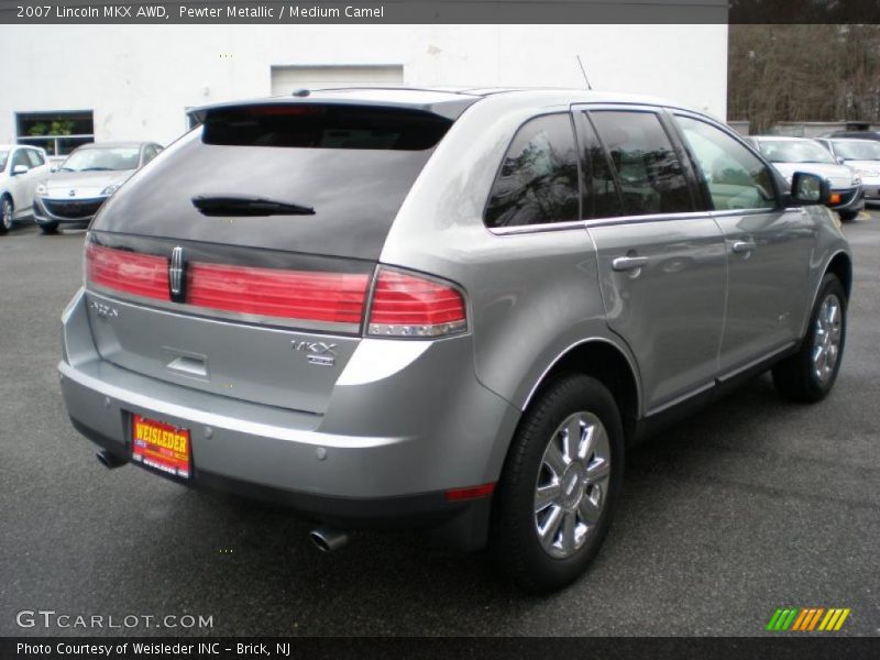 Pewter Metallic / Medium Camel 2007 Lincoln MKX AWD