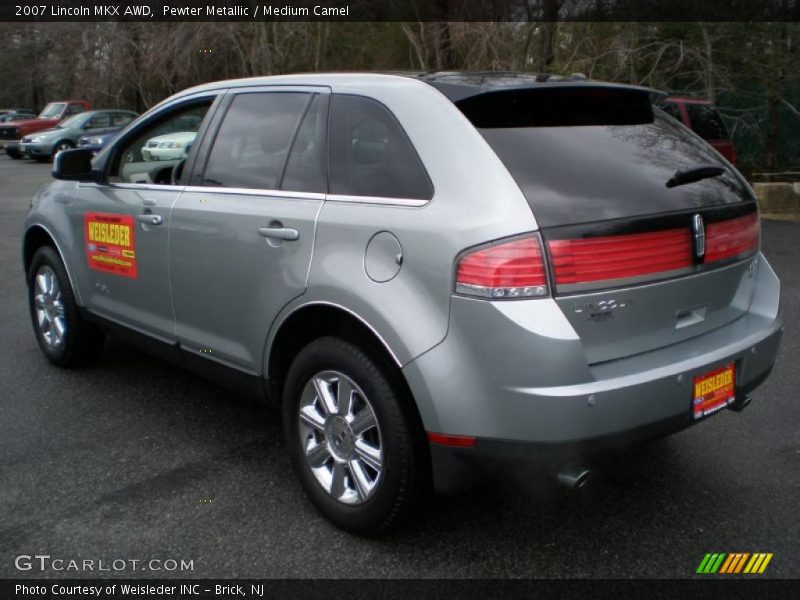 Pewter Metallic / Medium Camel 2007 Lincoln MKX AWD