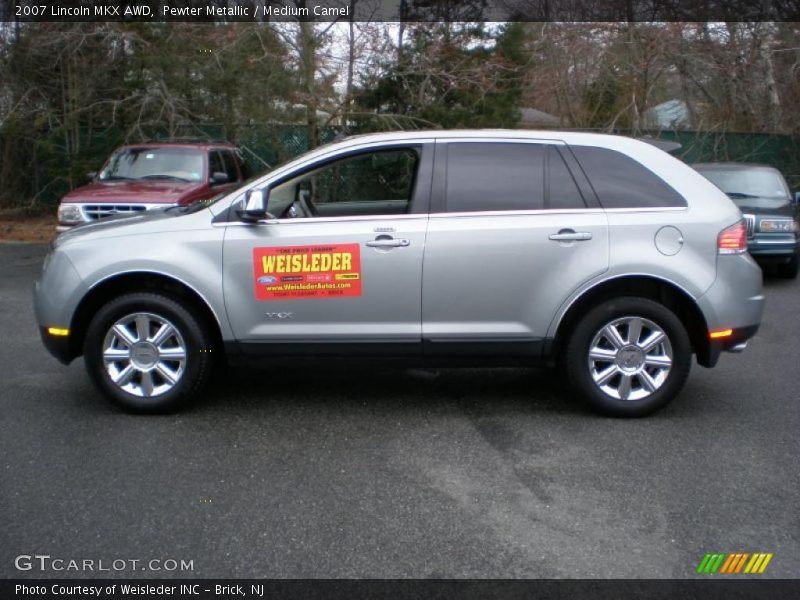 Pewter Metallic / Medium Camel 2007 Lincoln MKX AWD