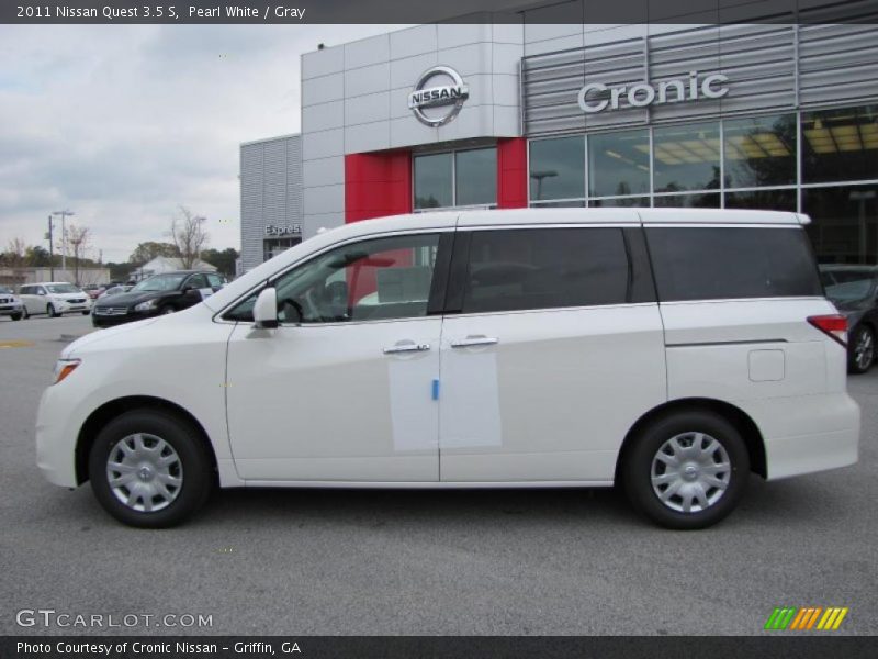 Pearl White / Gray 2011 Nissan Quest 3.5 S
