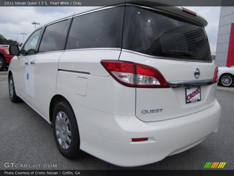 Pearl White / Gray 2011 Nissan Quest 3.5 S
