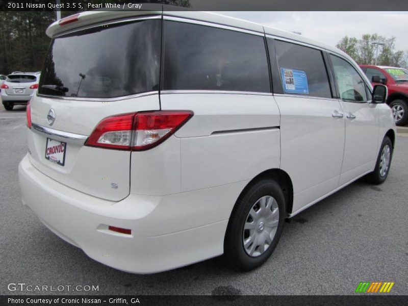 Pearl White / Gray 2011 Nissan Quest 3.5 S